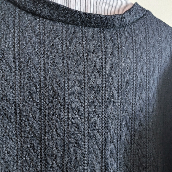 Faith and Joy Striped Blouse With Knit Vest - Picture 7 of 7